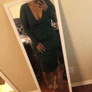 Hunter green dress